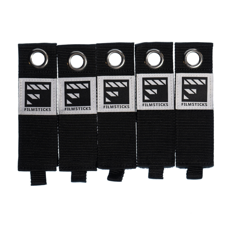 Filmsticks vastupidavad konksu ja aasaga L-kaablikinnitused, 5 tk pakis