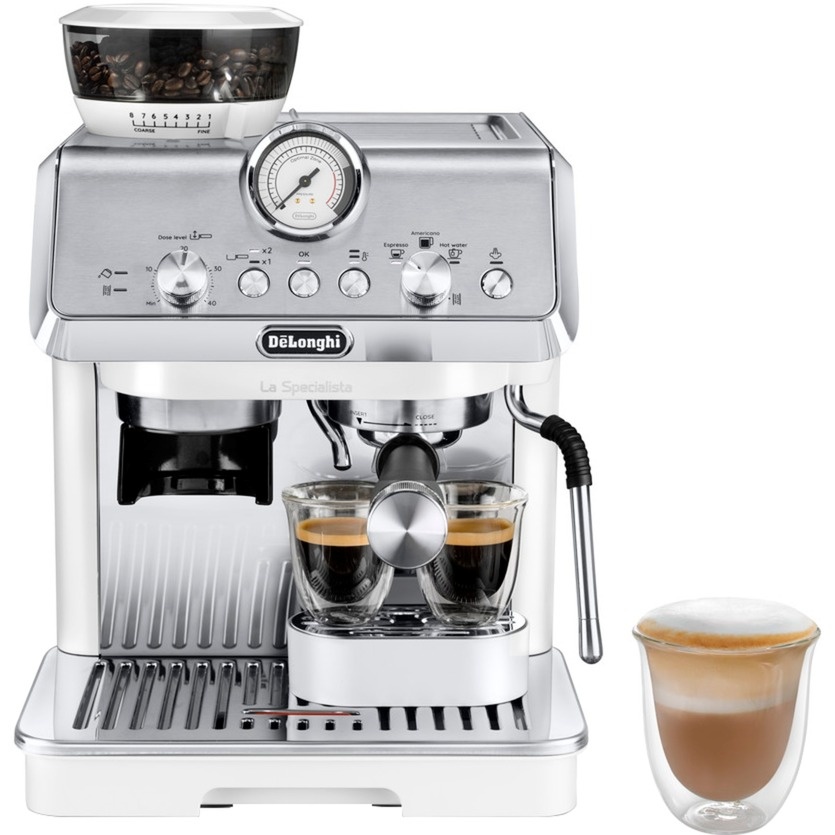 Delonghi espressomasin La Specialista Arte EC 9155.W Espresso Machine, valge/roostevaba teras