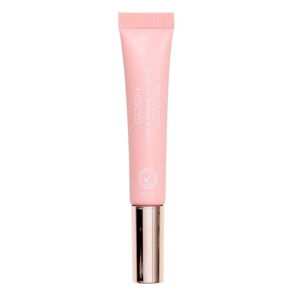 Gosh Copenhagen värviline huulepalsam Soft'N Tinted Nº 003 Rose 8ml