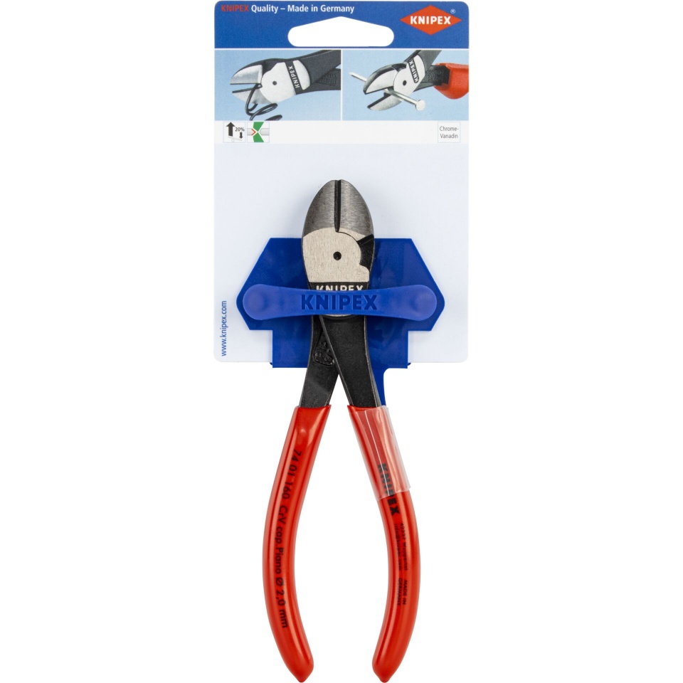 Knipex tangid High Leverage Diagonal Cuttr 160mm, plastic coating