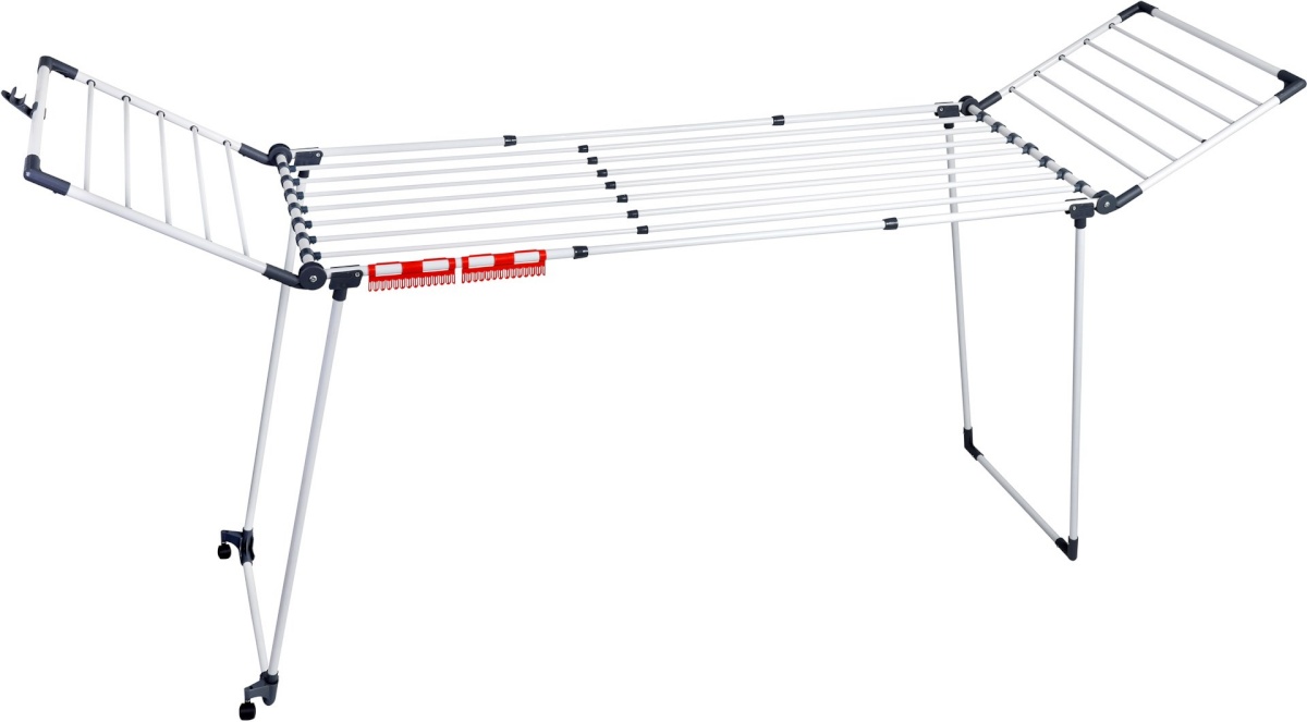 Promis pesukuivausrest MONZA Laundry Dryer, Extendable + 2 Large Wings, valge