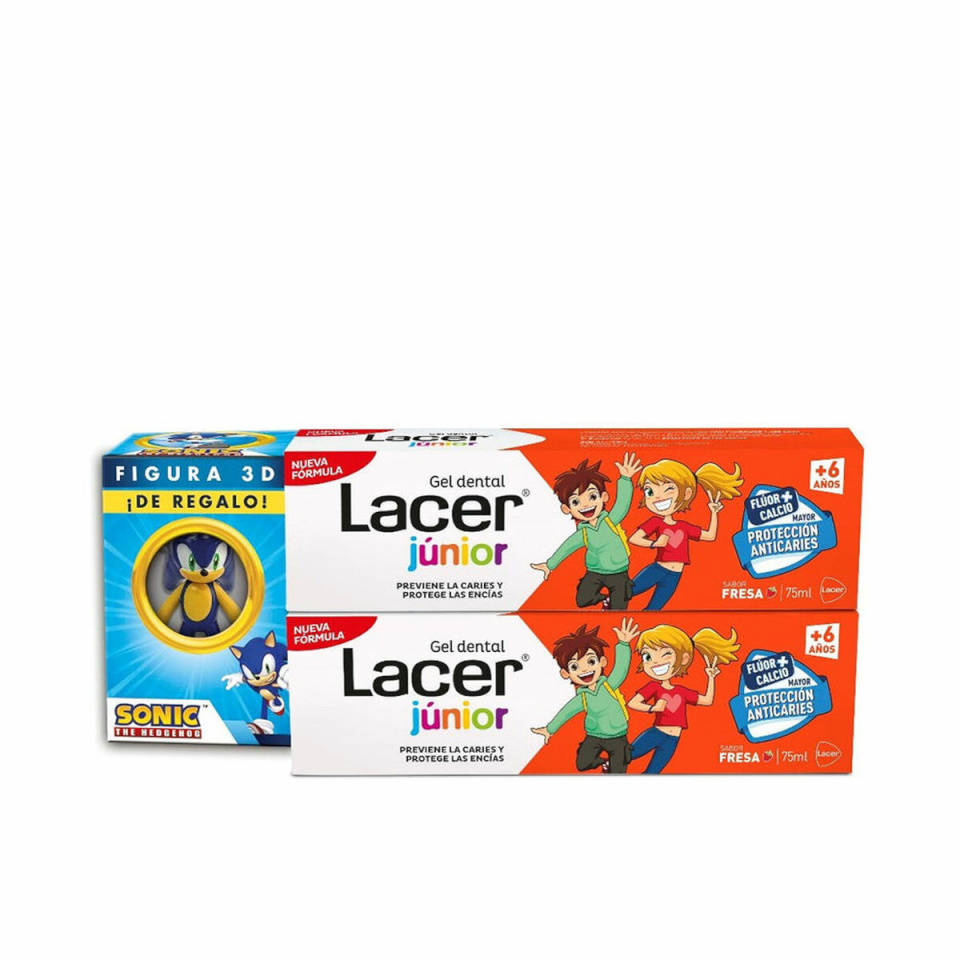 Lacer hambapasta Junior 75ml Maasikas 2tk