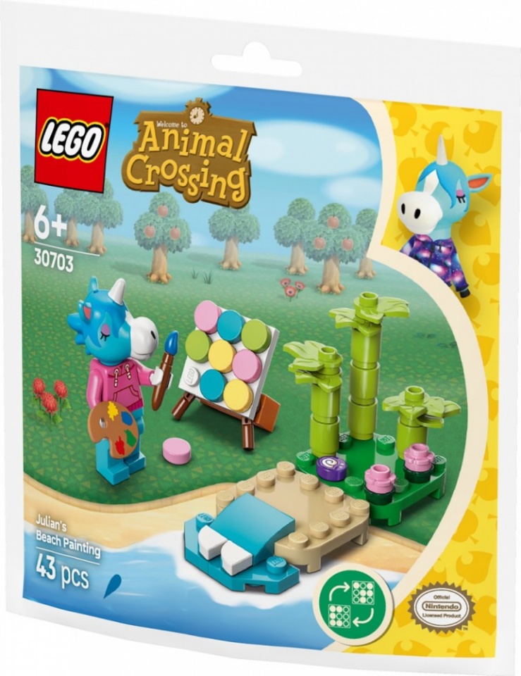 Lego klotsid Bricks Animal Crossing 30703 Julians Beach Painting