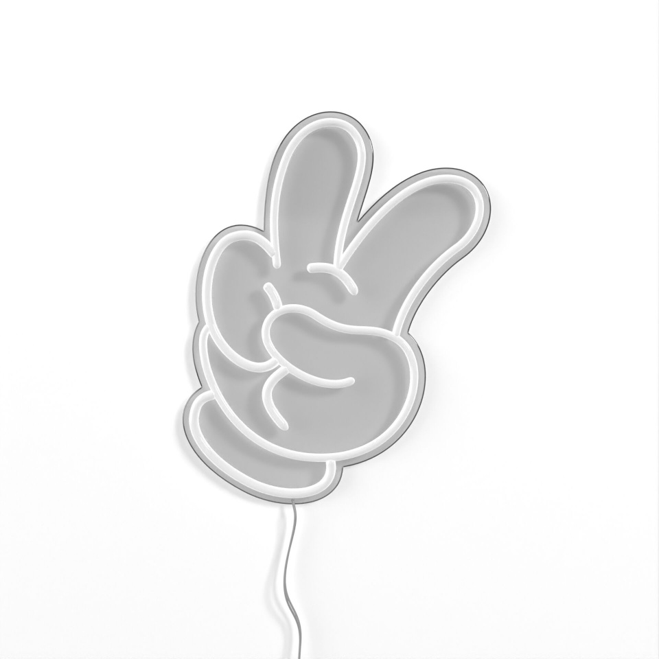 Yellowpop LED paneel Disney Glove Peace LED Light, valge