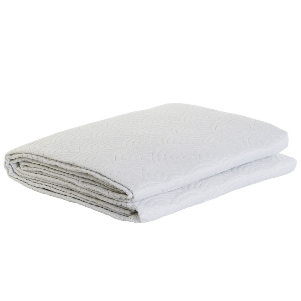 DKD Home Decor voodikate valge Voodi 90cm Voodi 150cm 180 x 260 x 1cm