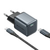 Vention GaN USB-C 20W Charger + USB-C-L 1m Cable (hall)