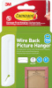 3M pildiriputuskonks Command Wire 1 Hook+2 Strips, valge