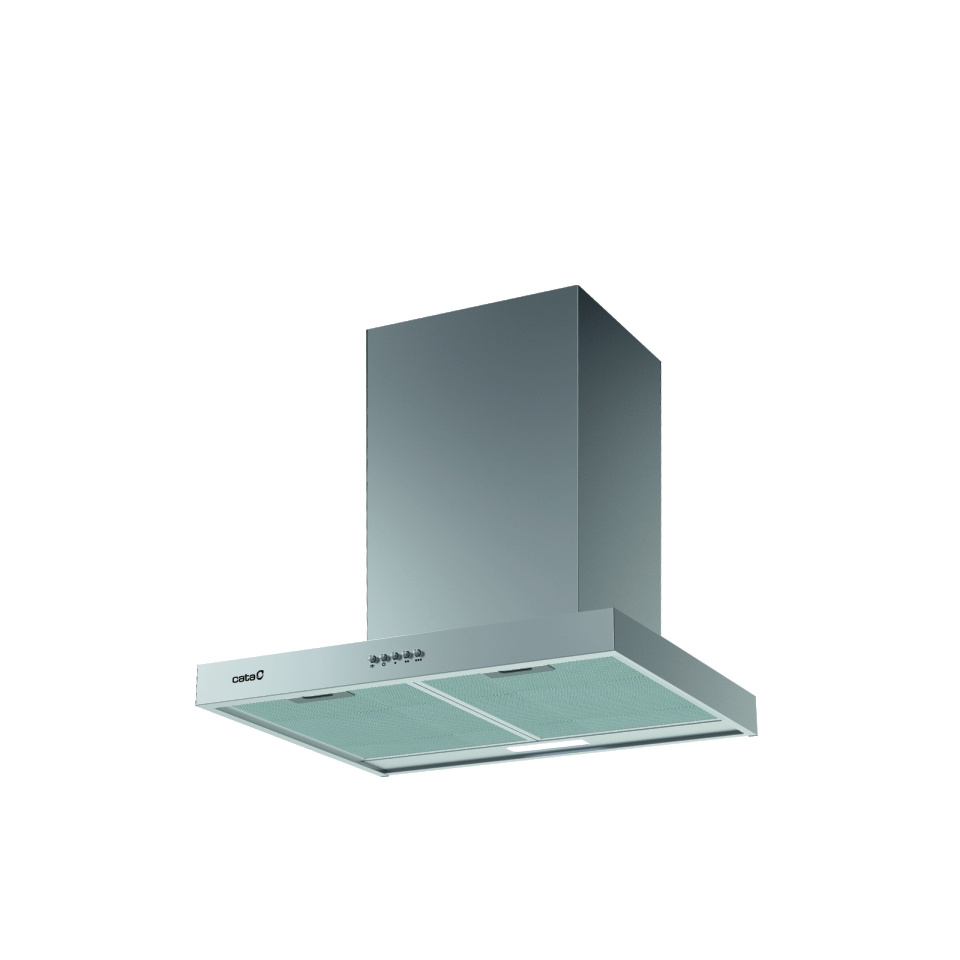 CATA õhupuhasti Hood, S PLUS 6010 X, Wall mounted, Width 60 cm, 637 m³/h, Mechanical, LED, Inox
