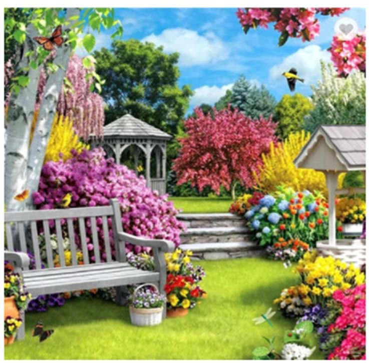 Norimpex teemantmaal Diamond Mosaic - Ogródek