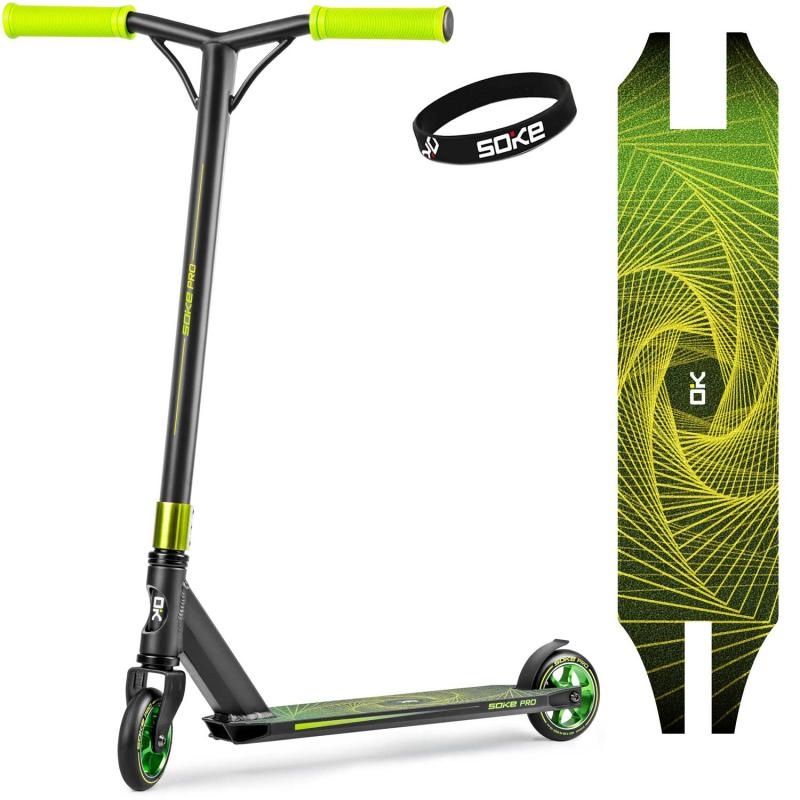 SOKE Trikitõukeratas PRO, must-kollane-neon