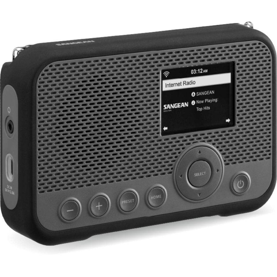 Sangean raadio WFR-39 hall/must