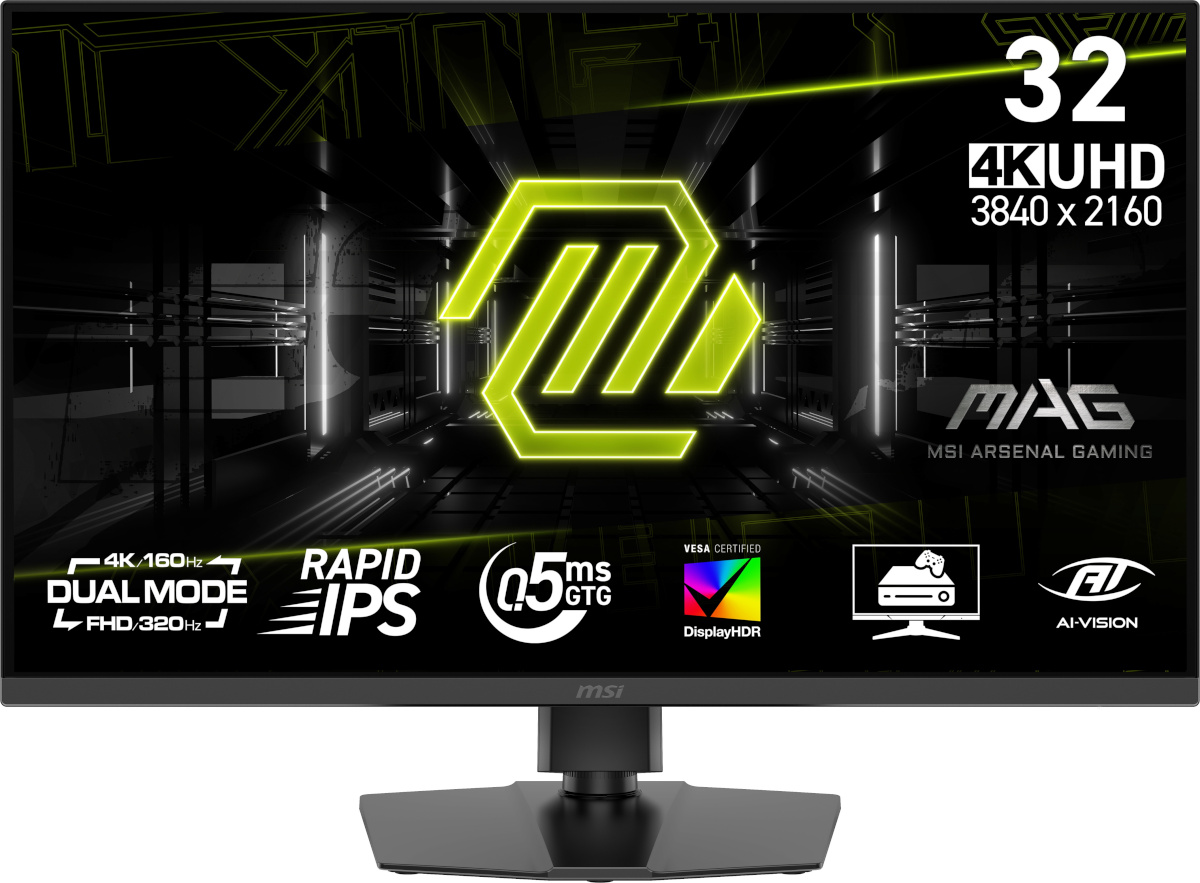MSI monitor MAG 322URDF E16 - 320Hz Full HD | 160Hz 4K | Rapid IPS | 31.5"