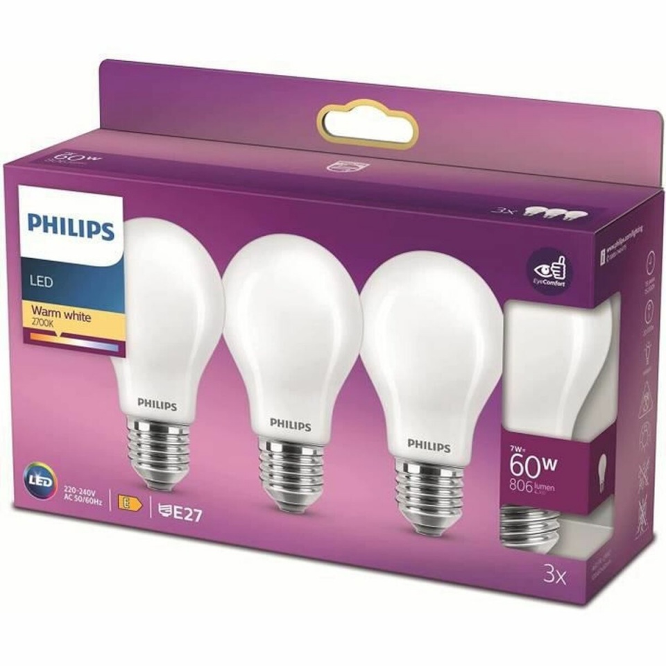 Philips LED pirn Bombilla E 7 W 60 W 806 lm (2700k)