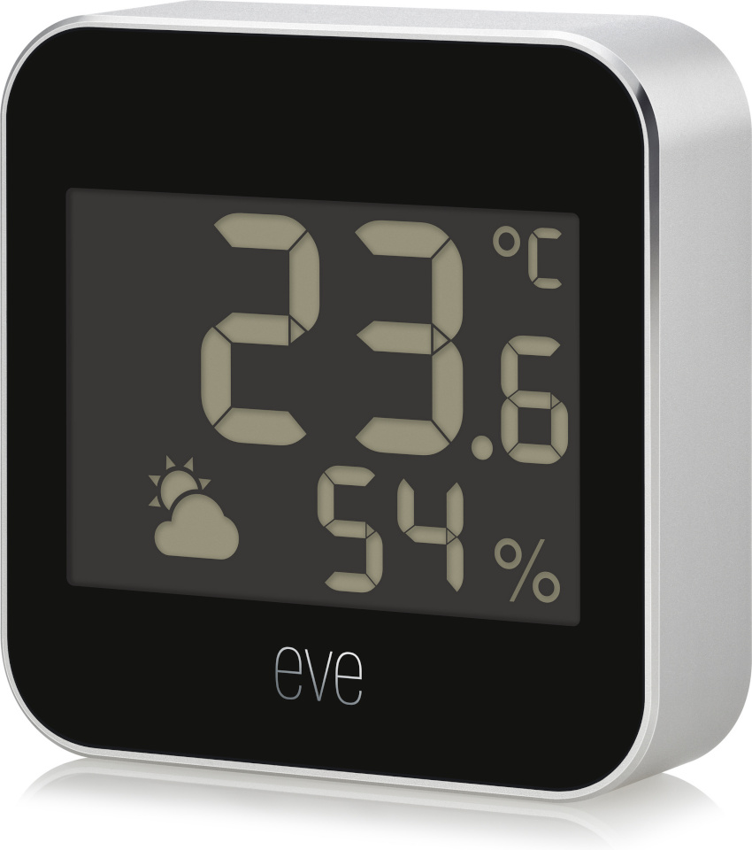 Eve termomeeter Weather Matter Smart Multifunctional Sensor for Indoor and Outdoor Use, hõbedane