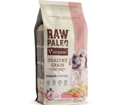 Vetexpert kuivtoit koerale Vet Expert Raw Paleo Healthy Grain Puppy Salmon and Barley, 10kg