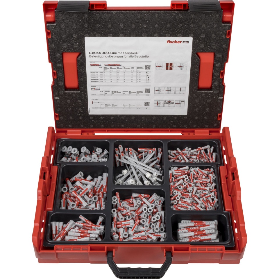 Fischer tüüblite komplekt DuoLine L-Boxx 102 plug assortment