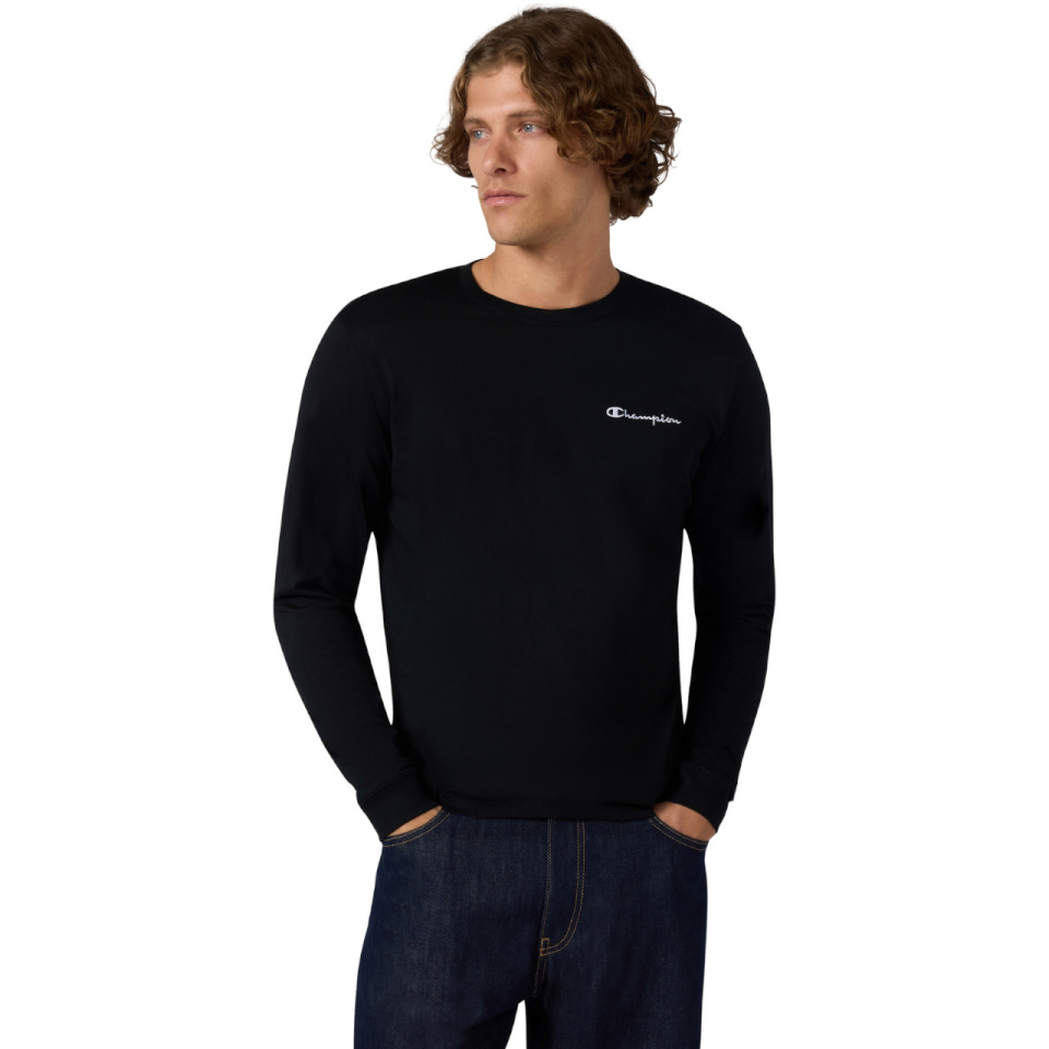 Champion T-särk meestele Longsleeve Tee must 221799 KK001 suurus S
