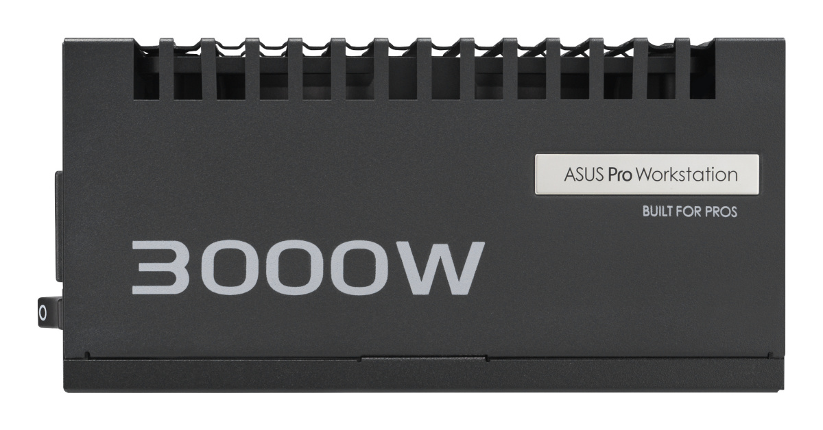 Asus toiteplokk PRO-WS-3000P (must, 4x 12-Pin High Power GPU, x PCIe, Kabelmanagement, 3000 Watt)