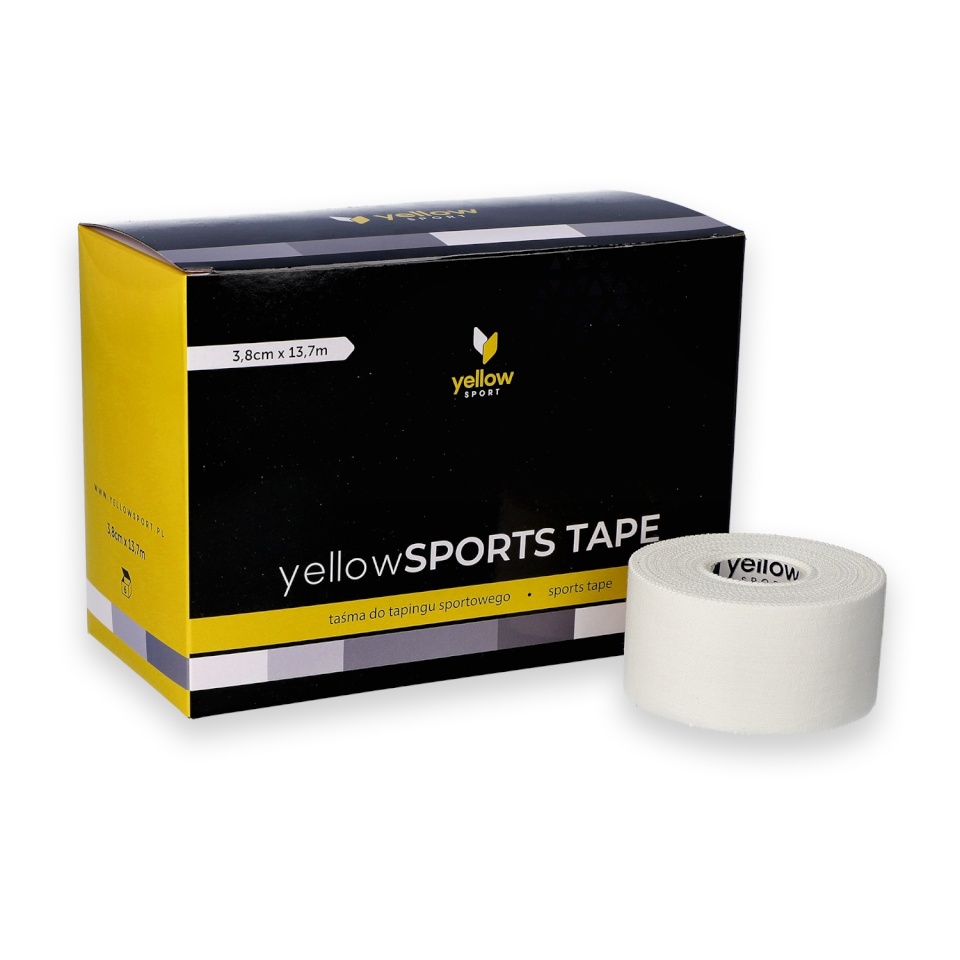 Yellow Sport Sporditeip 3,8 cm x 13,7 m valge