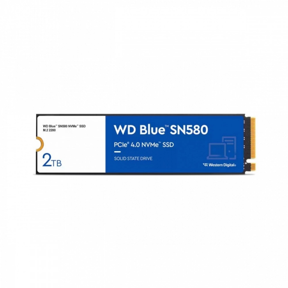 WD kõvaketas SSD WD sinine 2TB SN580 NVMe M.2 PCIe Gen4