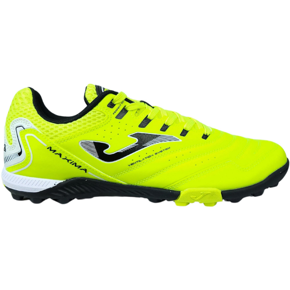 Joma jalgpallijalatsid Maxima 2409 Turf kollane Fluor MAXW2409TF suurus 44