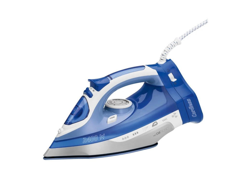 Clatronic triikraud DB3706 Steam Iron, Cordless, sinine/valge