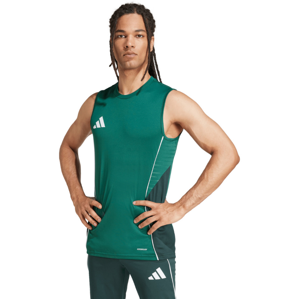 Adidas Teamwear T-särk meestele Tiro 25 Competition Sleeveless Jersey roheline JI8940 suurus S