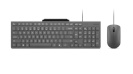 Lenovo klaviatuur Accessories 310 USB-A Wired Combo - US English | Keyboard and Mouse | Wired with Phone holder | EN
