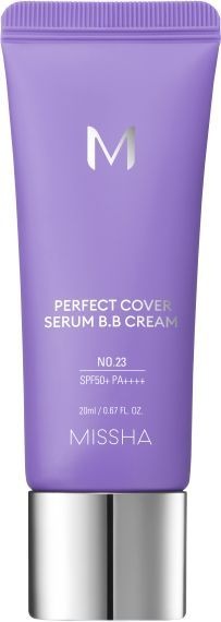 Missha BB kreem M Perfect Cover Serum B.B. Cream 20ml, No.23 Natural Beige, naistele