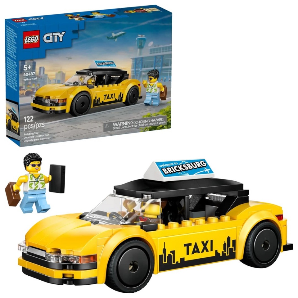 Lego klotsid CITY 60487 kollane Taxi