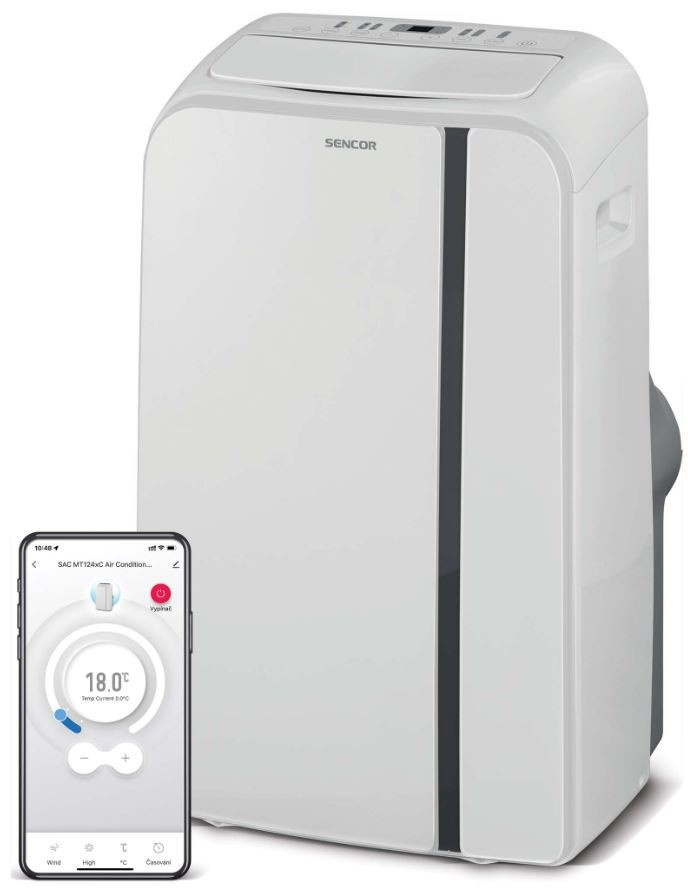 Sencor konditsioneer SACMT1240C Mobile Air Conditioner, valge