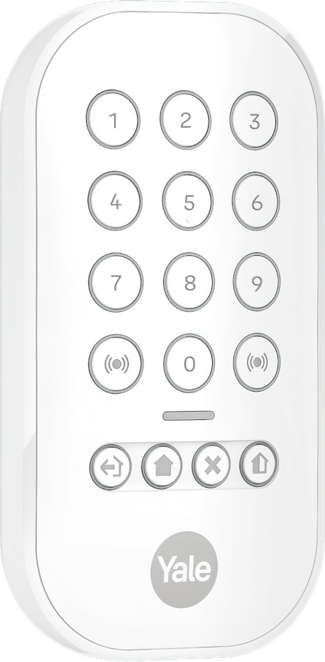 Yale'i klaviatuur Keypad Keyboard for Alarm, valge