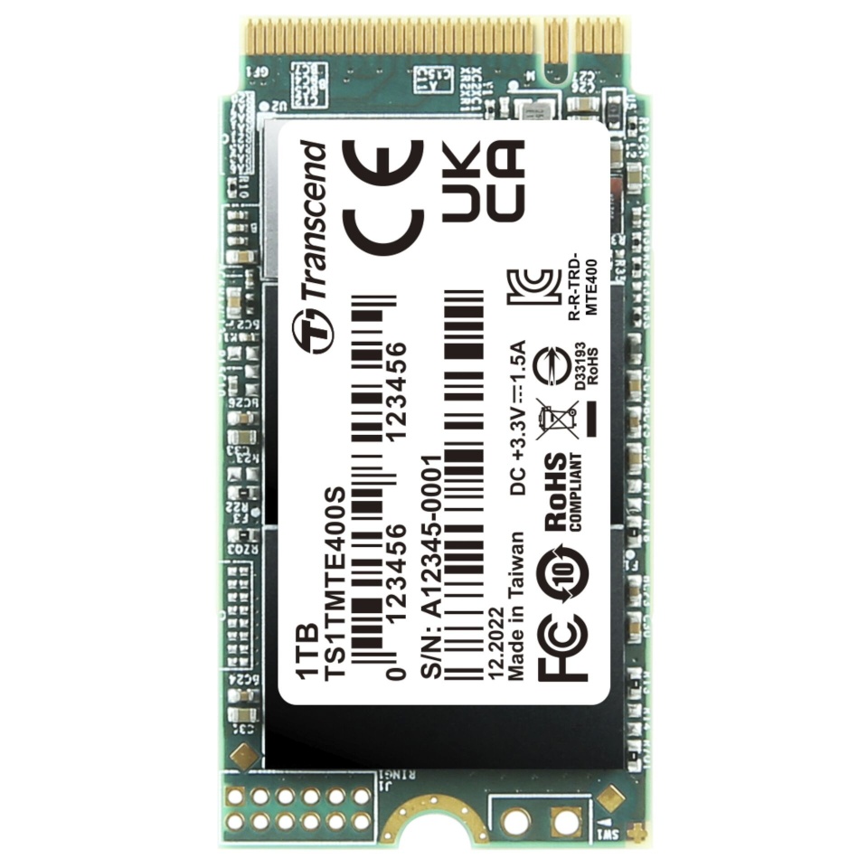 Transcend kõvaketas SSD MTE400S 1TB NVMe PCIe Gen3x4 3D