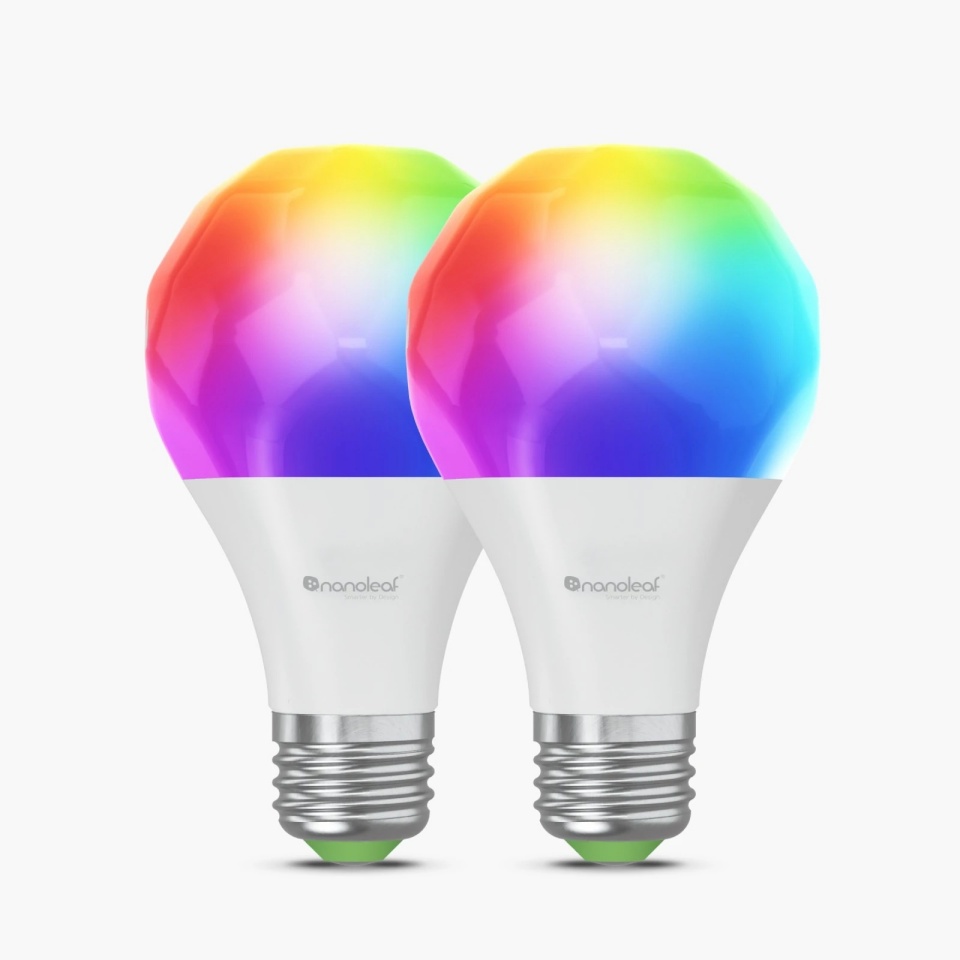 Nanoleaf elektripirn Essentials nutipirn Smart A60 Bulb Matter WiFi 900Lm 2700-6500K, 2pcs pack E27 9 W RGBCW