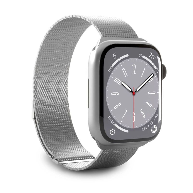 Puro Milanese Stainless Steel Apple Watch Band 38mm/40mm/41mm - Silver