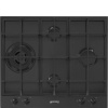 SMEG pliidiplaat PX364LMB Classica, 4 x gaas, 60cm, matt must