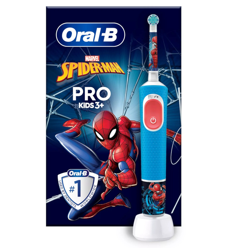Braun elektriline hambahari Oral-B Vitality Pro 103 Kids Mix Frozen/Spiderman, sinine