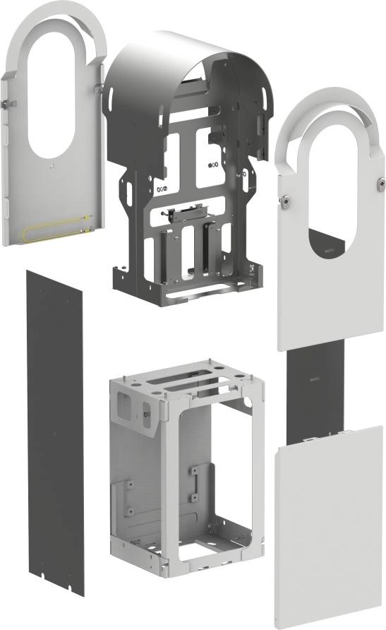 Schneider Electric EVlink Pro AC korpuse metallkomplekt, 2 seadet