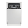 Beko integreeritav nõudepesumasin BDIS38042Q Built-In Dishwasher, C, 45cm, valge