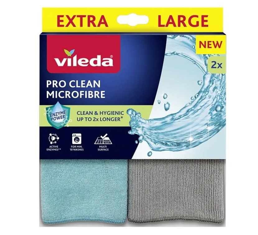 Vileda puhastuslapid Universal Cloth with Enzymes Pro Clean, 2tk