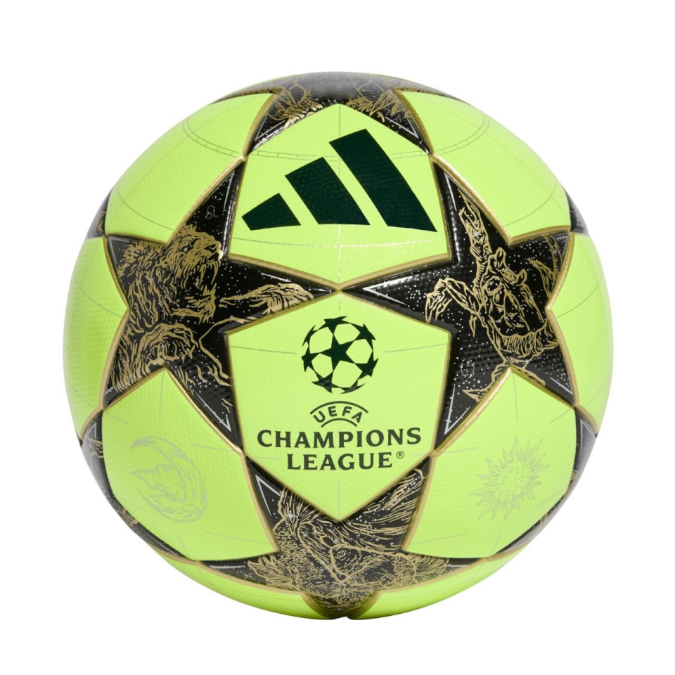 Adidas jalgpall UCL League Stage Winter 25/26 kollane-must-kuldne JZ9994 4