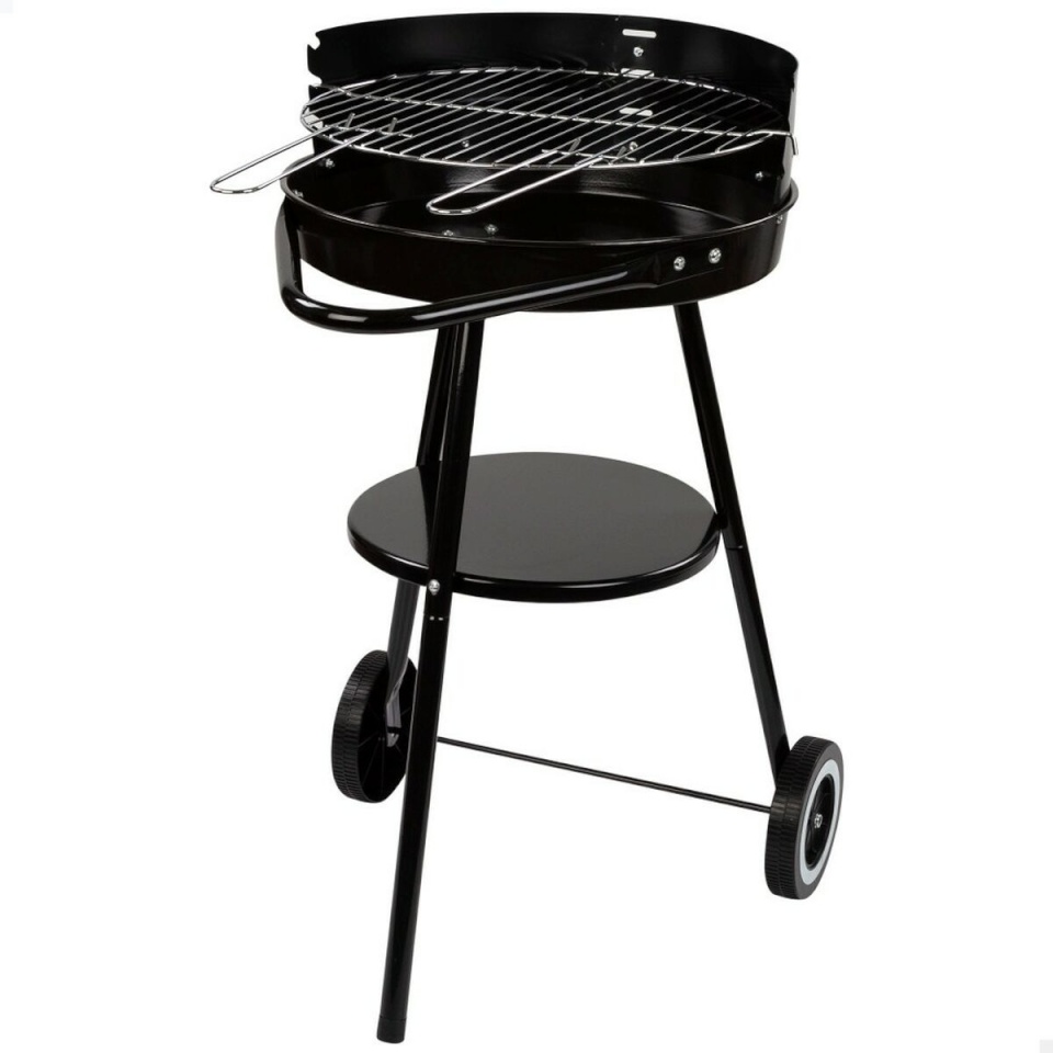 Aktive Söegrill Ratastega must 42x76,5x42cm