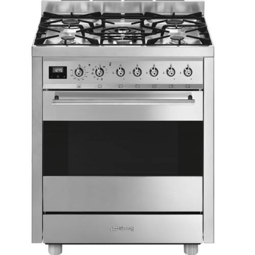 Smeg gaasipliit C7GPX9 Concerto, 5 x gaas, elektriahi, pürolüüs, 70 cm, roostevaba-teras