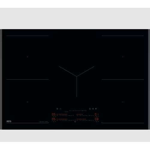 AEG pliidiplaat TK85IM00FB 5 x induktsioon, 80cm, must, faasitud serv