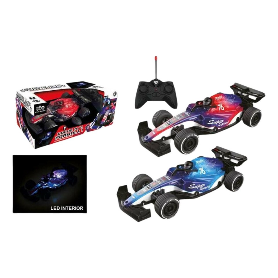 BGB Fun kaugjuhitav auto sinine punane 25x12x7cm