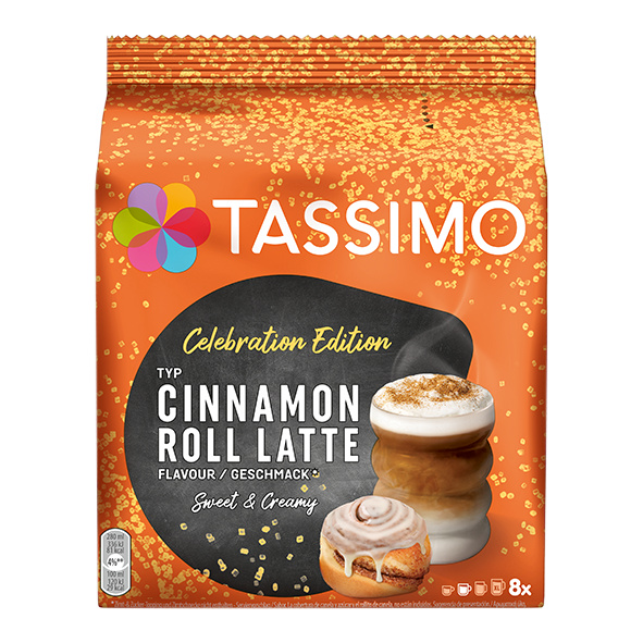Tassimo kohvikapslid Cinnamon Roll Latte Celebration Edition, 8tk