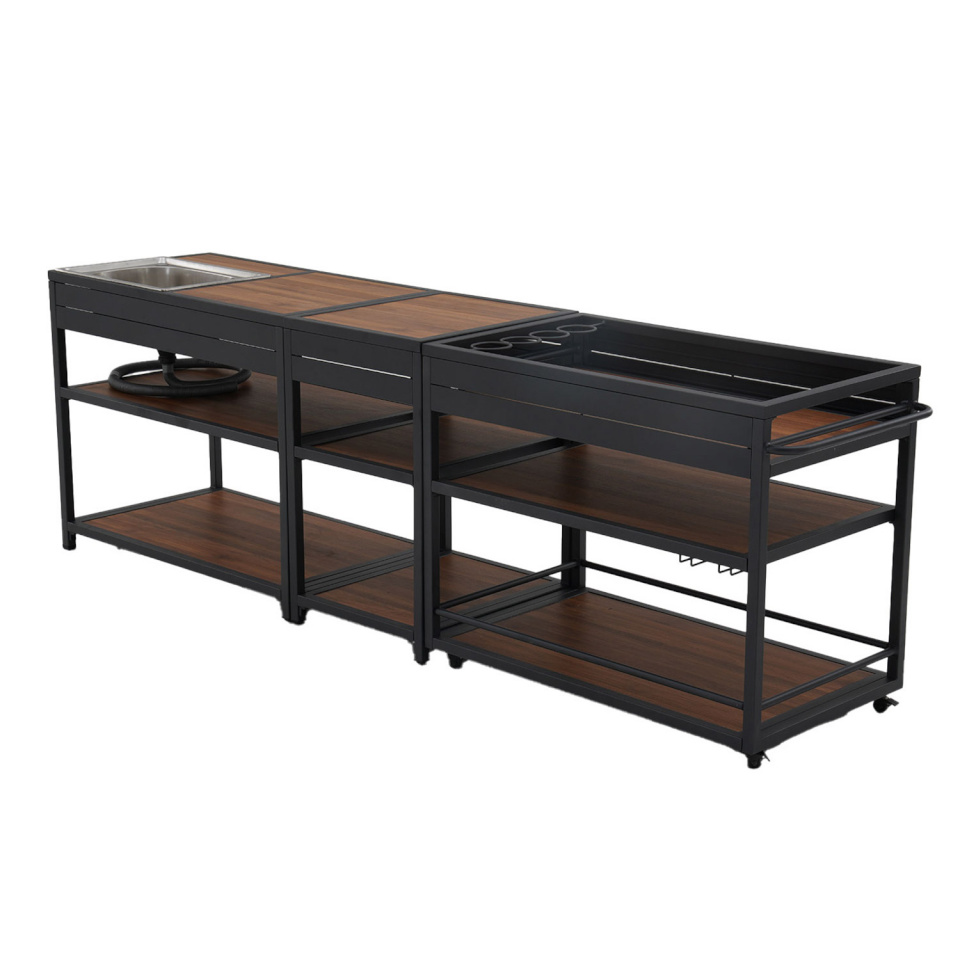 H4Y väliköök Boden, pruun/must