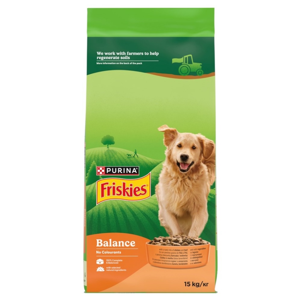 Purina Nestle kuivtoit koerale Friskies Balance Chicken with Beef and Vegetables, 15kg
