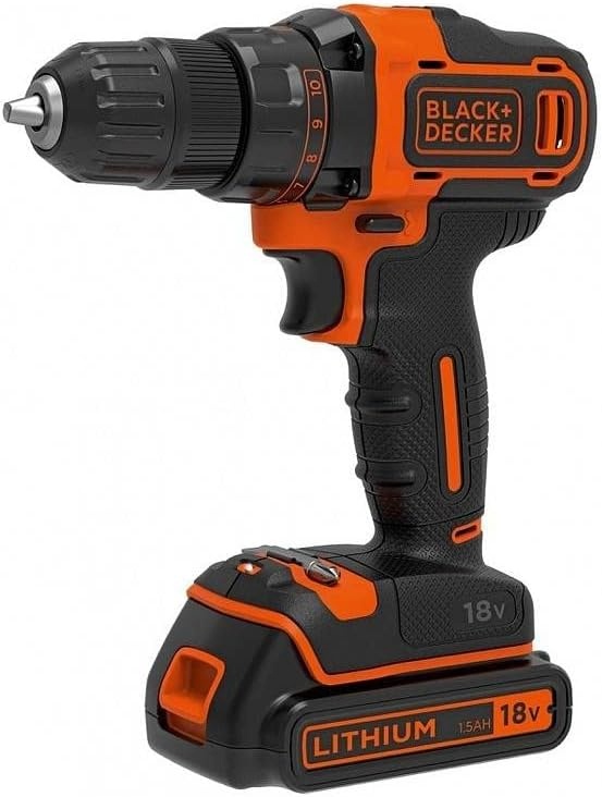 Black & Decker 18V , 2x1.5 Ah Cordless drill driver BDCDD186KB-QW