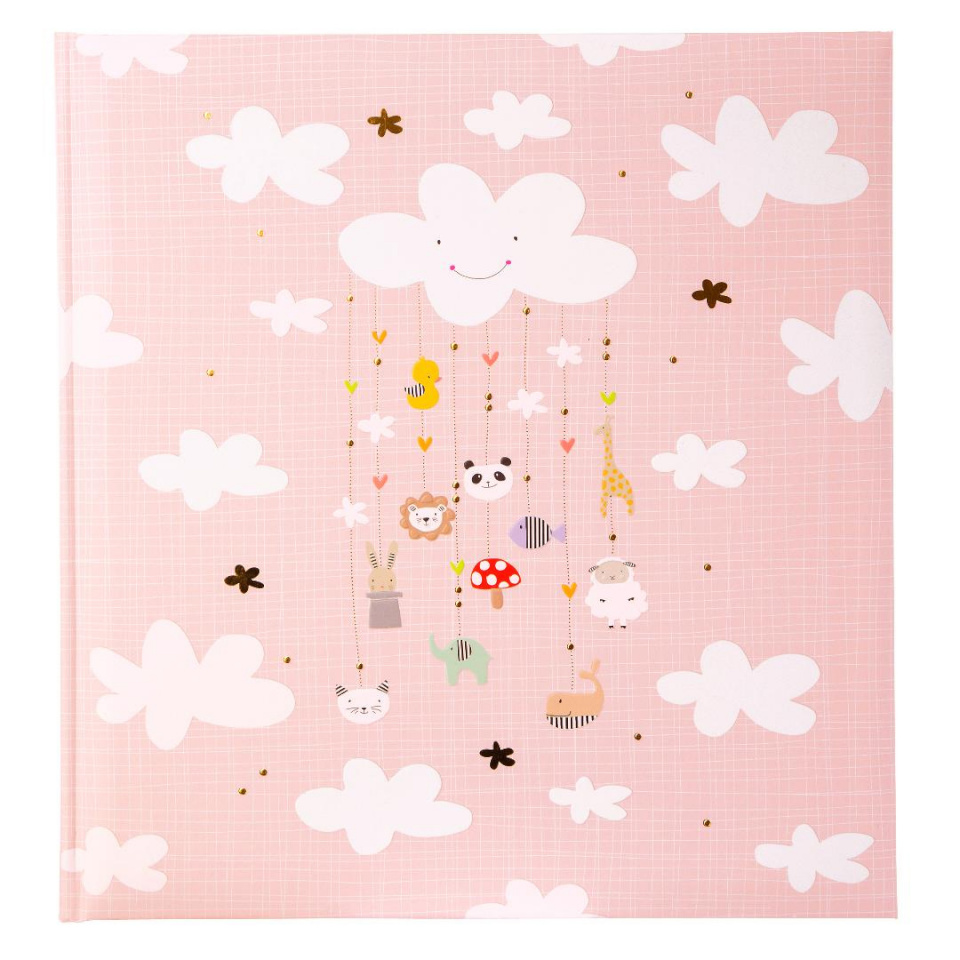Goldbuch fotoalbum Baby Album roosa, 30x31cm "Mobile" 4 S, 60 lehte